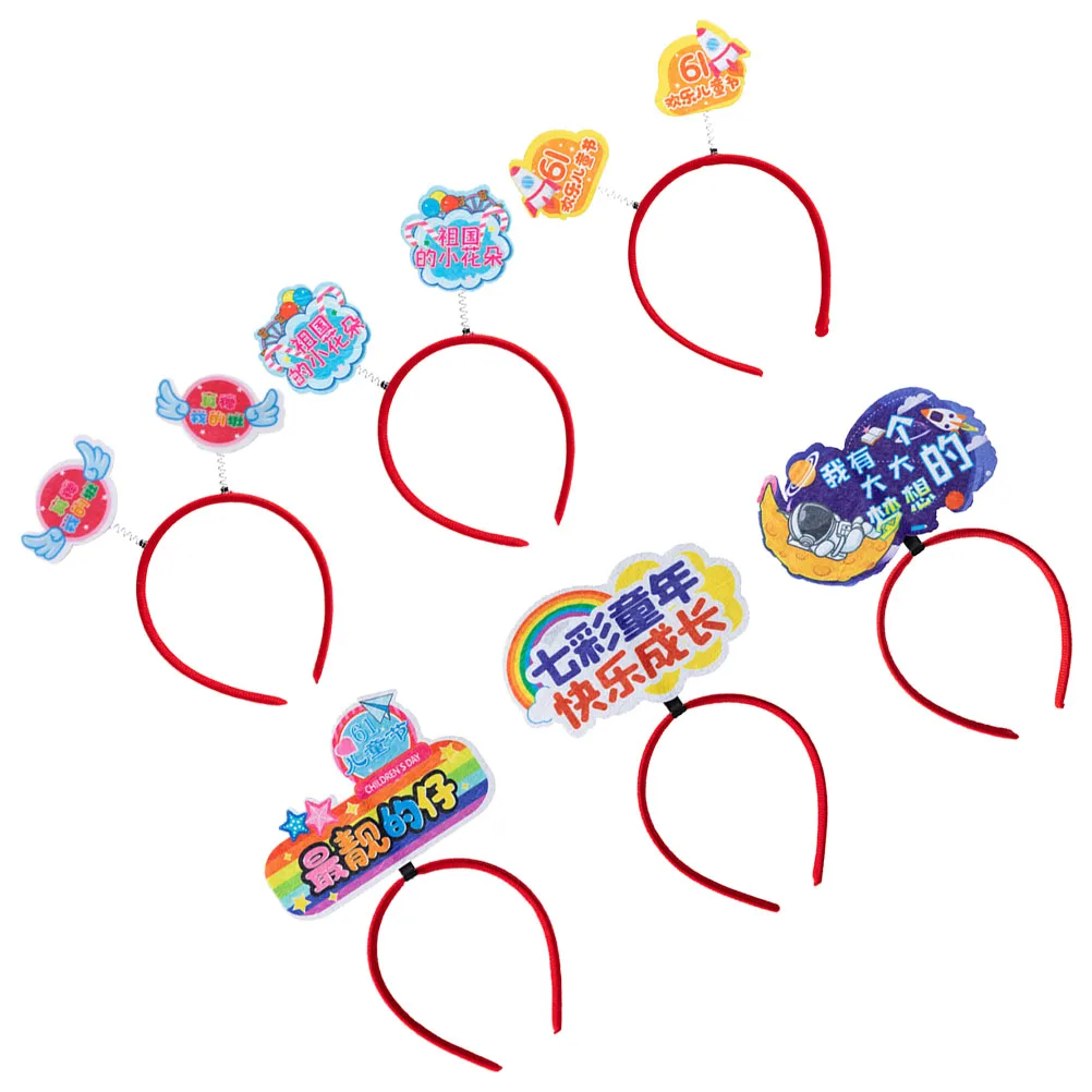 6 Pcs Funny Headband Party Headdress Hair Accessories for Kids Children's Day Decor Photo Props Hairstyle Tools
6 Pcs Funny Headband Party Headdress Hair Accessories for Kids Children's Day Decor Photo Props Hairstyle Tools