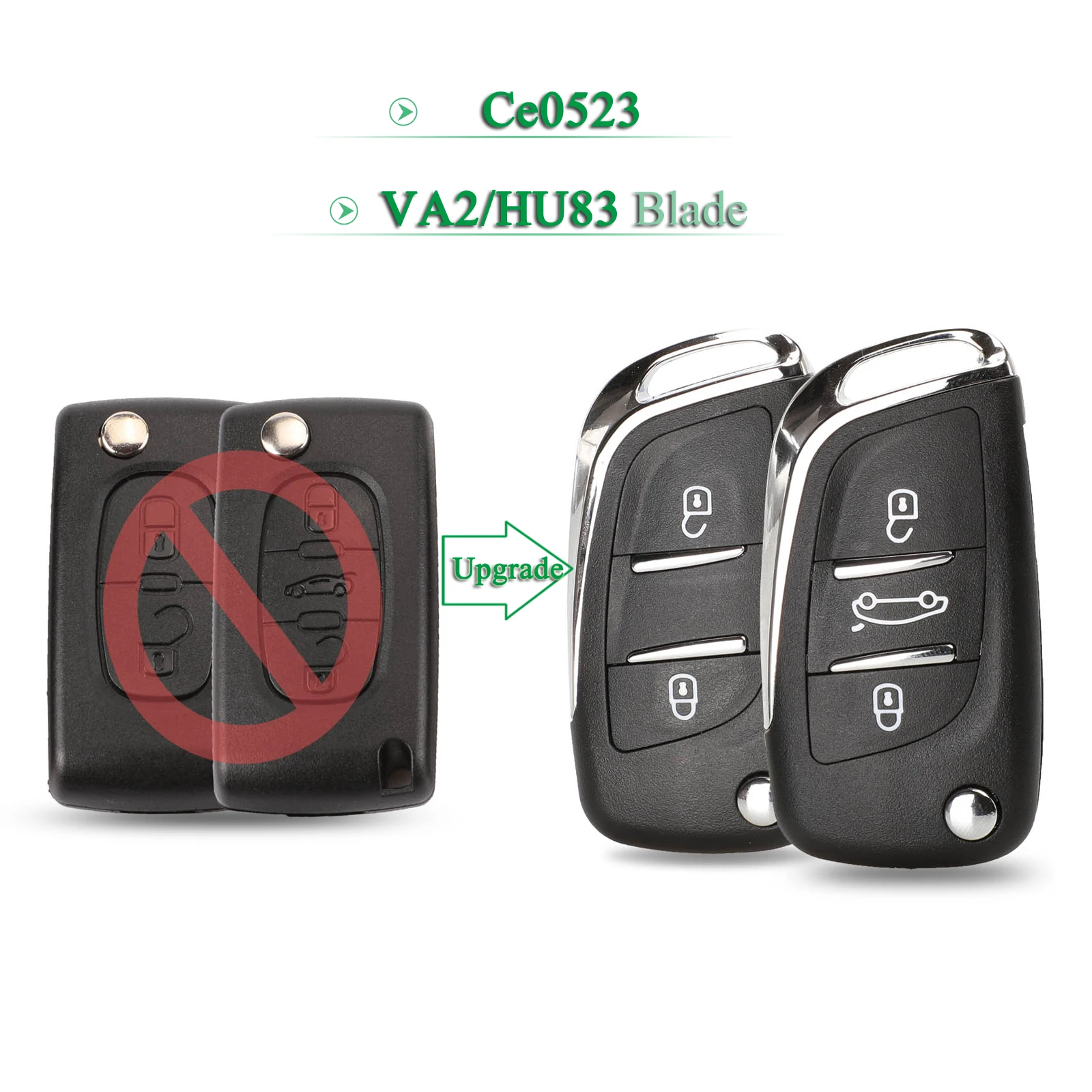 Ключи для Citroen C5 C4 Coupe VTR C6 C8 C2 Berlingo Xsara Picasso VA2/HU83 Blade Ce0523, 2/3 кнопок
Ключи для Citroen C5 C4 Coupe VTR C6 C8 C2 Berlingo Xsara Picasso VA2/HU83 Blade Ce0523, 2/3 кнопок