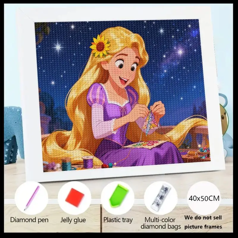 1 шт., набор для алмазной живописи Rapunzel 5D, полная дрель, набор для рукоделия «сделай сам», принцесса Диснея «Запутанная история», алмазная вышивка персонажей мультфильма 
1 шт., набор для алмазной живописи Rapunzel 5D, полная дрель, набор для рукоделия «сделай сам», принцесса Диснея «Запутанная история», алмазная вышивка персонажей мультфильма