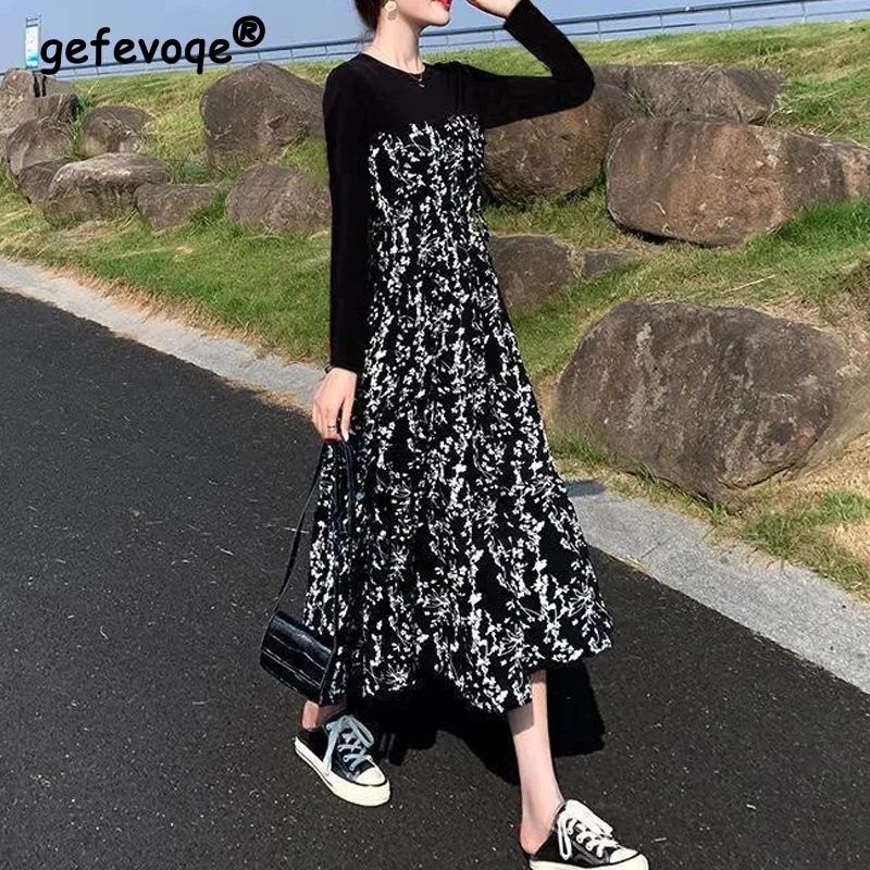 Womens Clothing Autumn Fashion Print Patchwork Elegant Party Dresses Casual Long Sleeve Slim Beach Midi Dress High Waist Vestido
Womens Clothing Autumn Fashion Print Patchwork Elegant Party Dresses Casual Long Sleeve Slim Beach Midi Dress High Waist Vestido