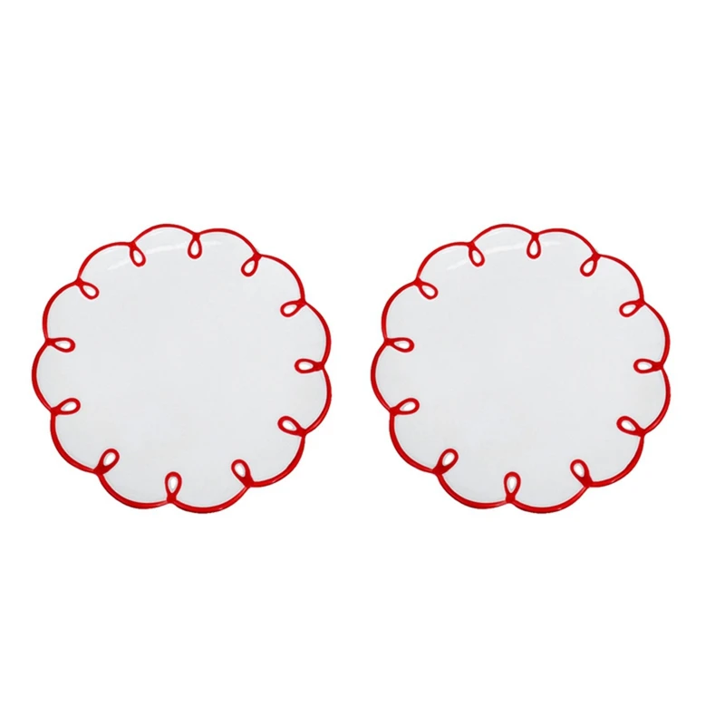 New-2X Ins Creative Retro Red Border Flower 9 Inch Disc Ceramic Plate Cake Dessert Plate Fruit Ornament Plate Simple
New-2X Ins Creative Retro Red Border Flower 9 Inch Disc Ceramic Plate Cake Dessert Plate Fruit Ornament Plate Simple