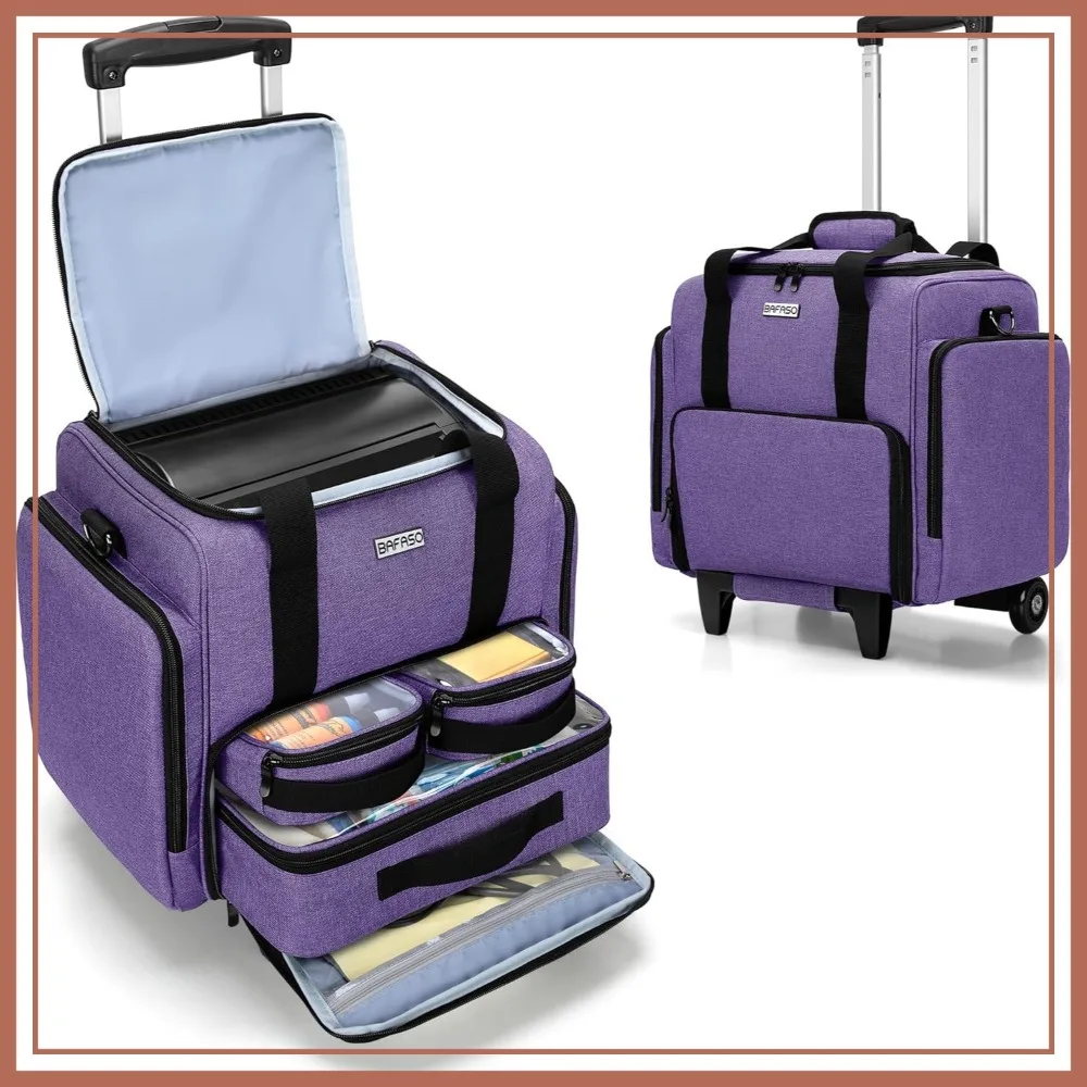 Rolling Tattoo Case with 3 Removable Pouches and Detachable Dolly, Travel Case for Stencil Printer and Supplies (Purple)
Rolling Tattoo Case with 3 Removable Pouches and Detachable Dolly, Travel Case for Stencil Printer and Supplies (Purple)