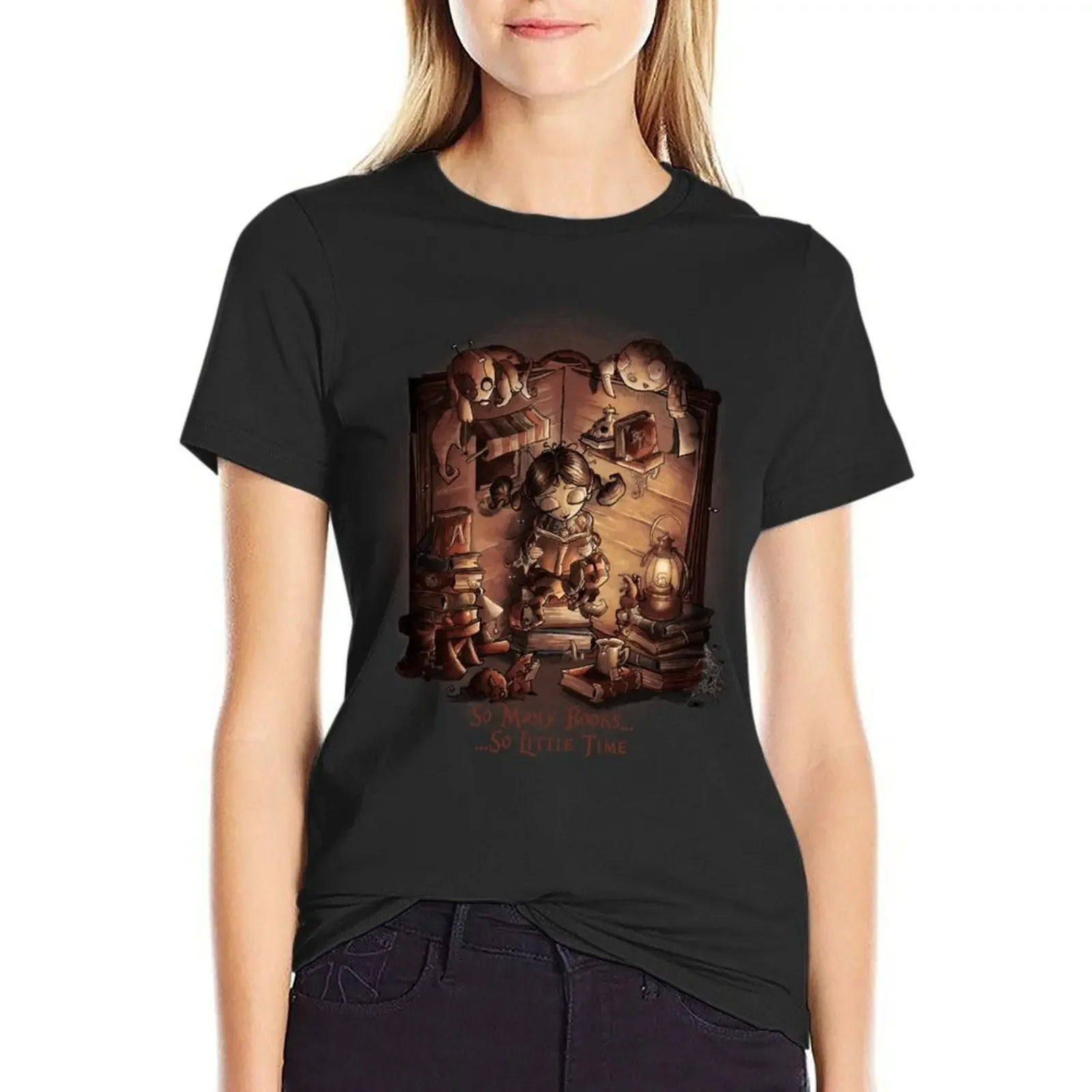 So Many Books... So Little Time T-shirt korean fashion hippie clothes black t-shirts for Women
So Many Books... So Little Time T-shirt korean fashion hippie clothes black t-shirts for Women