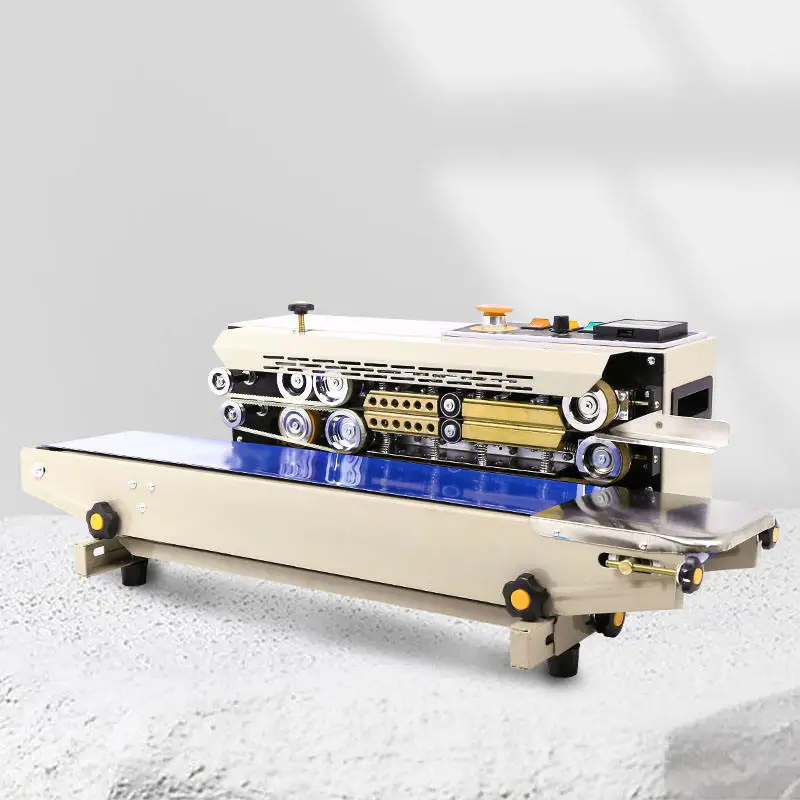 DBF-770 Band Sealer Paint Body Food Sealing Bags Continuous Sealing Band Sealer Packing Machine
DBF-770 Band Sealer Paint Body Food Sealing Bags Continuous Sealing Band Sealer Packing Machine