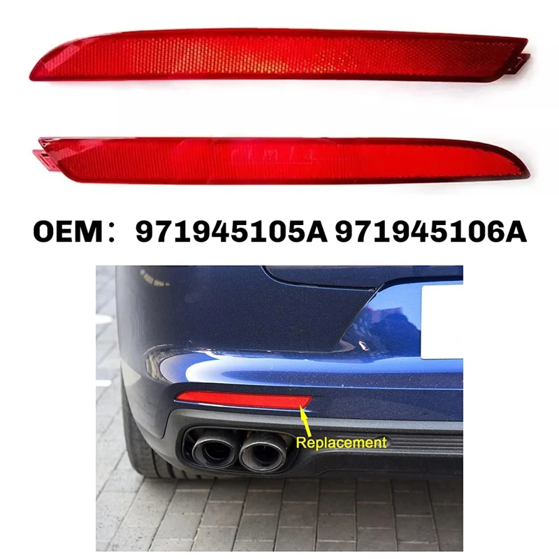 971945105 A 971945106 Задний бампер автомобиля, отражатель тормоза, отражатель заднего противотуманного света для Porsche Panamera 971 2017-2021
971945105 A 971945106 Задний бампер автомобиля, отражатель тормоза, отражатель заднего противотуманного света для Porsche Panamera 971 2017-2021