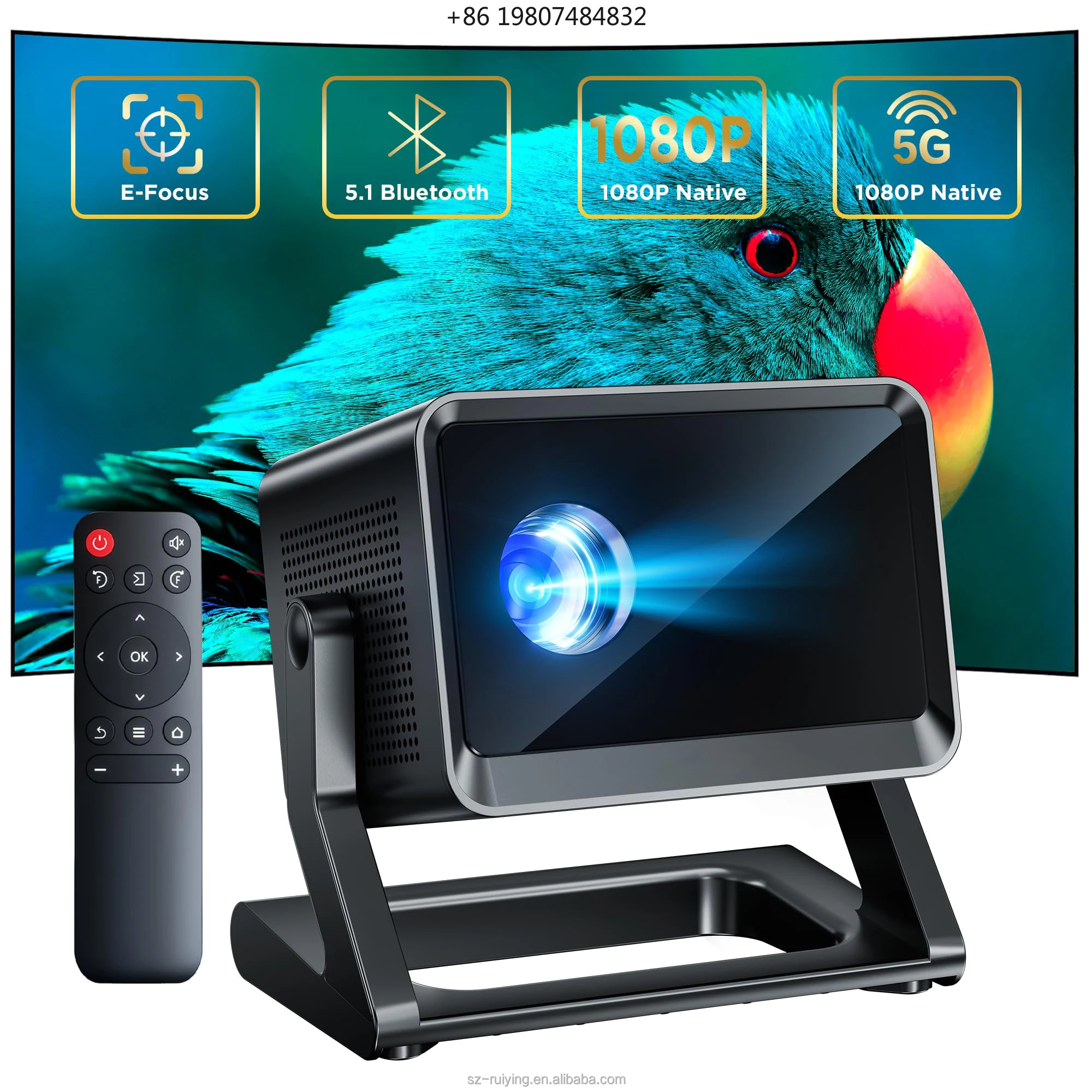 Focus Keystone Correction Large Capacity BT WiFi A3 Mini Projector with Base 720P Resolution LCD Android System Auto
Focus Keystone Correction Large Capacity BT WiFi A3 Mini Projector with Base 720P Resolution LCD Android System Auto
