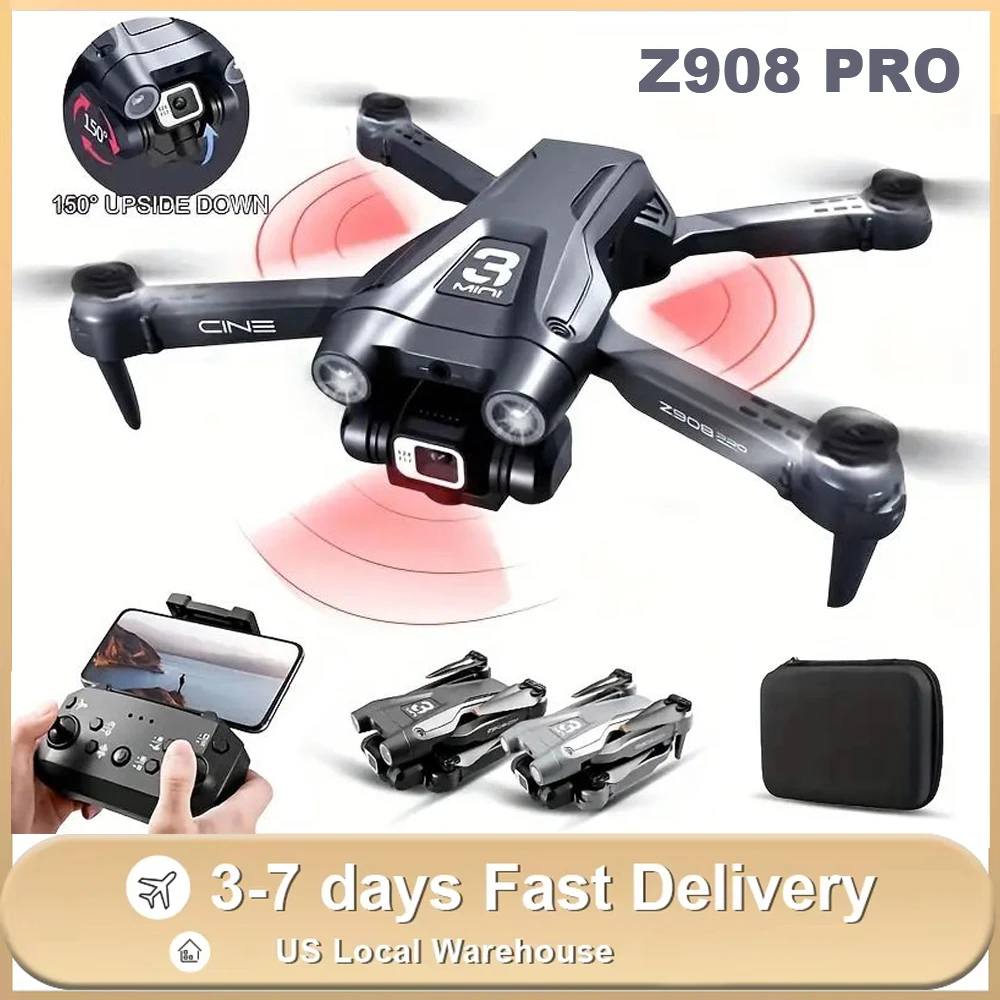 Z908 Pro GPS Drone Brushless HD Dual Camera WIFI FPV Optical Flow Obstacle Avoidance Foldable Quadcopter Model Toys
Z908 Pro GPS Drone Brushless HD Dual Camera WIFI FPV Optical Flow Obstacle Avoidance Foldable Quadcopter Model Toys