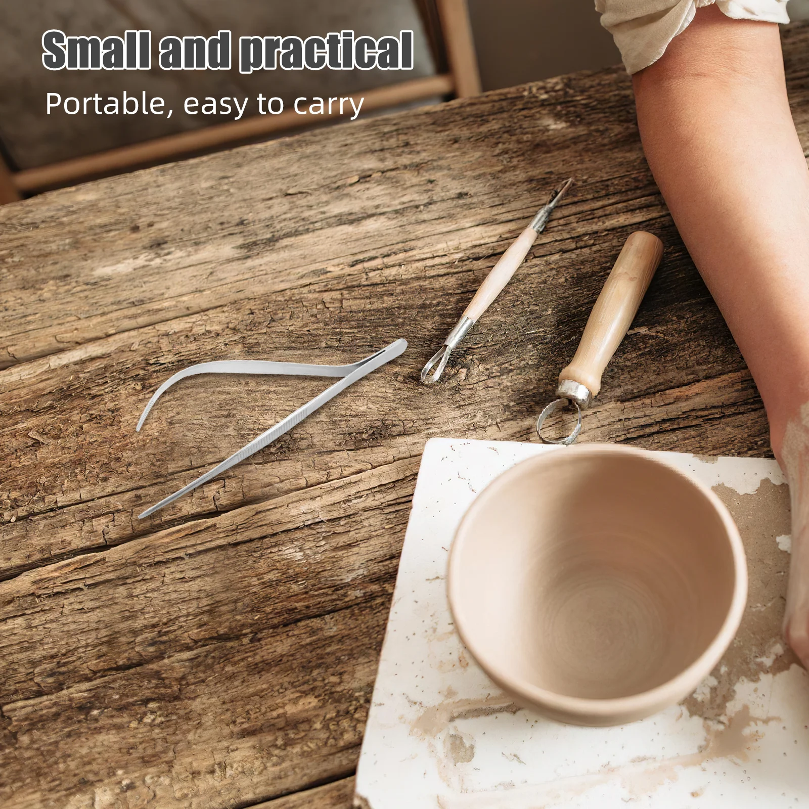 Ceramic Glazing Tongs Stainless Clamp Dipping Tool Sculpture Pliers Clay Modeling Tool Pottery Accessories
Ceramic Glazing Tongs Stainless Clamp Dipping Tool Sculpture Pliers Clay Modeling Tool Pottery Accessories