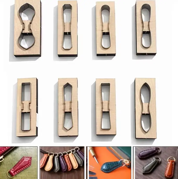 Zipper Head Leather Cutting Mold,keychain hanging Charm Die, Handmade Custom Leather Mold Set
Zipper Head Leather Cutting Mold,keychain hanging Charm Die, Handmade Custom Leather Mold Set