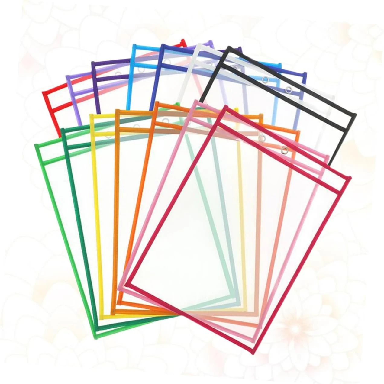 6Pcs PVC Transparent Teaching Pocket Folder Sleeves Reusable Dry Erase Pockets Sleeves Oversized Clear Stationery Storage Pouch
6Pcs PVC Transparent Teaching Pocket Folder Sleeves Reusable Dry Erase Pockets Sleeves Oversized Clear Stationery Storage Pouch