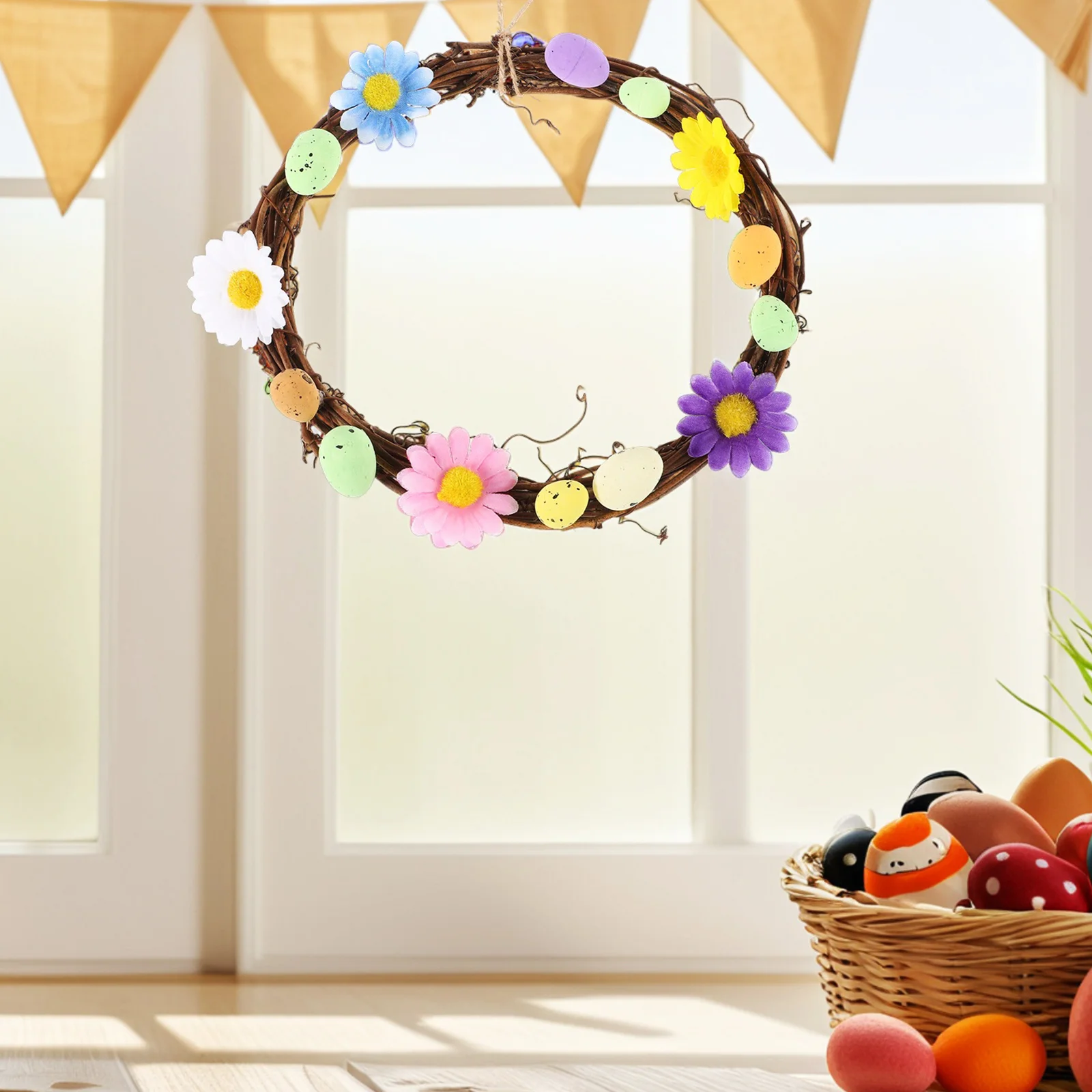 2Pcs Easter Artificial Egg Rattan Wreaths Spring Front Door Farmhouse Home Decor Holiday Decoration Easter Front Door Sign
2Pcs Easter Artificial Egg Rattan Wreaths Spring Front Door Farmhouse Home Decor Holiday Decoration Easter Front Door Sign
