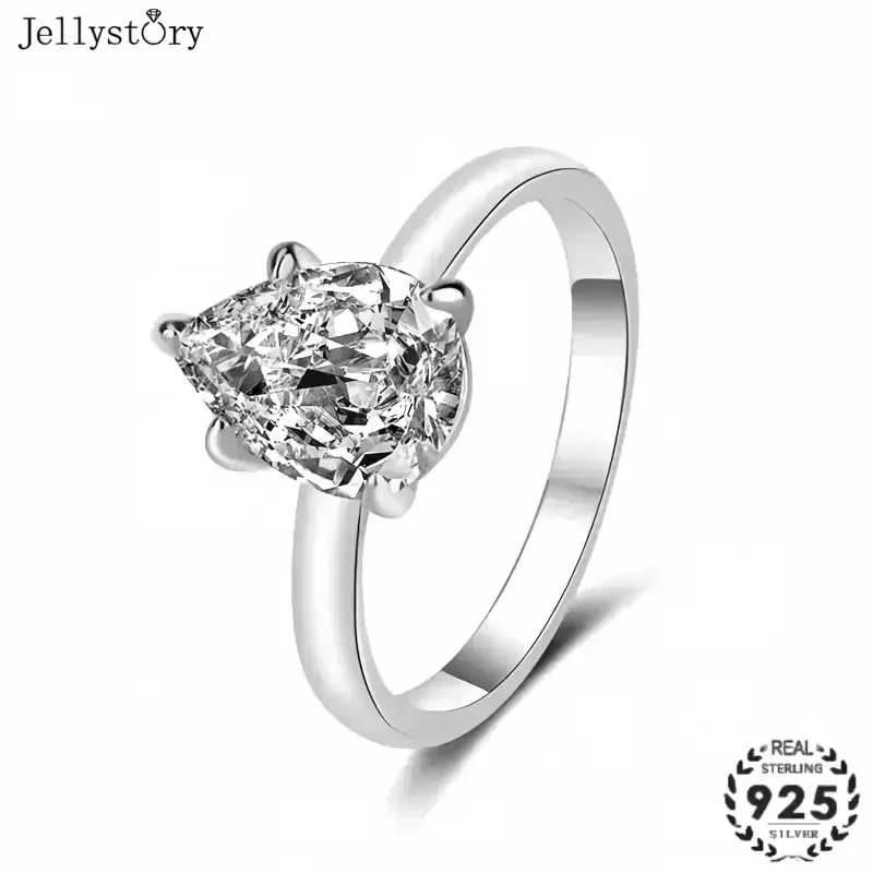 Pear Shaped Moissanite Ring, S925 Silver Simple Elegant Fashion Jewelry For Women Hot Selling Live
Pear Shaped Moissanite Ring, S925 Silver Simple Elegant Fashion Jewelry For Women Hot Selling Live