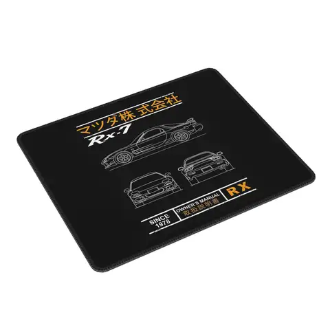 Blueprint of the RX7 Mouse Pad Computer Keyboard Mouse Mat Gamer PC Laptop Desk Mat Office Accessories Table Mats