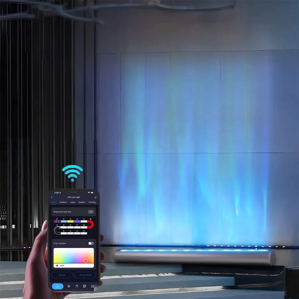 WiFi Smart LED Wall Washer Light With APP Control RGBW Dimmable Linear Water Ripple Lamp for Indoor & Outdoor Ambient Lighting
WiFi Smart LED Wall Washer Light With APP Control RGBW Dimmable Linear Water Ripple Lamp for Indoor & Outdoor Ambient Lighting