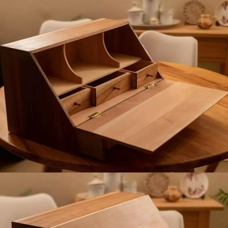 Black walnut desktop storage box, multi-functional jewelry storage cabinet, bedside skin care product vanity box.
Black walnut desktop storage box, multi-functional jewelry storage cabinet, bedside skin care product vanity box.