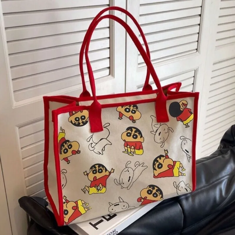 Anime Crayon Shin Chan Large Capacity Canvas Bag Cute Cartoon Fashion Outdoor Handheld Shopping Bag Shoulder Bag Birthday Gift
Anime Crayon Shin Chan Large Capacity Canvas Bag Cute Cartoon Fashion Outdoor Handheld Shopping Bag Shoulder Bag Birthday Gift