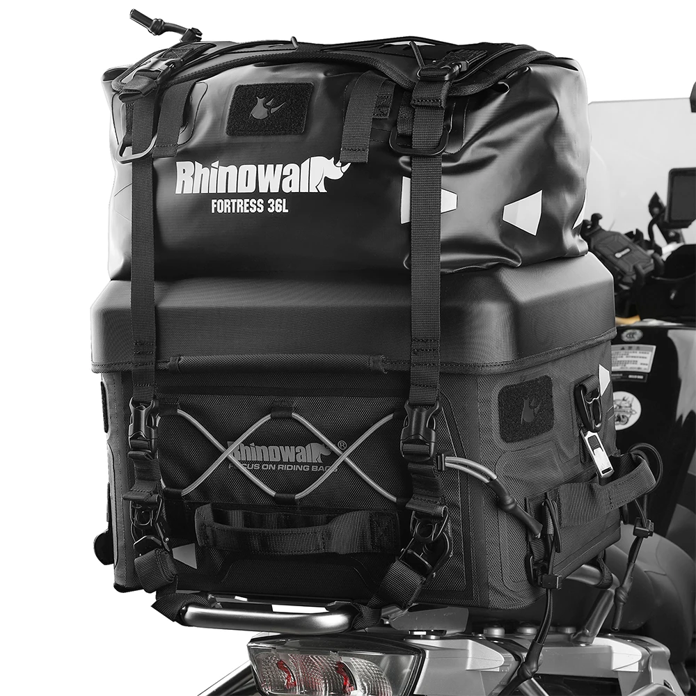 Rhinowalk Fortress X Motorcycle Tactical Tail Bag Setup, Universal Motorbike Waterproof Rear Seat Luggages Inc 36l Duffel Bag
Rhinowalk Fortress X Motorcycle Tactical Tail Bag Setup, Universal Motorbike Waterproof Rear Seat Luggages Inc 36l Duffel Bag
