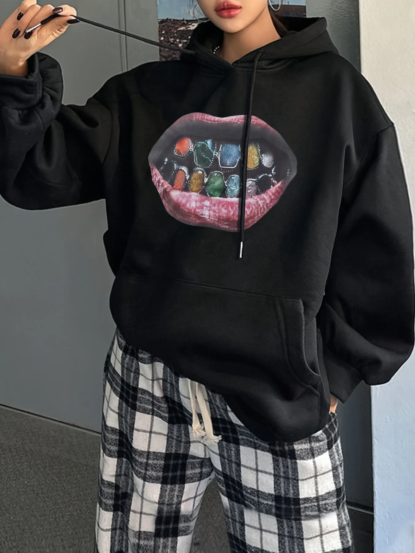 Lip Graphic Printing Autumn and Winter Pure Cotton Men's and Women's Hoodies Casual Outdoor Street Sports Training Brand Trend 
Lip Graphic Printing Autumn and Winter Pure Cotton Men's and Women's Hoodies Casual Outdoor Street Sports Training Brand Trend