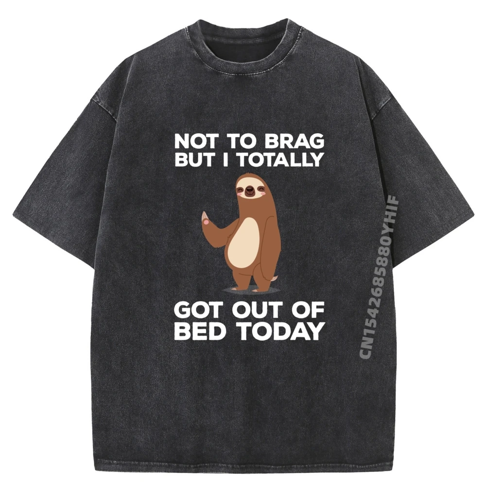 Funny Sloth Got Out Of Bed Today Graphic T Shirt Mens Printed Tshirts Men Letter Washed Tops Funky Clothing
Funny Sloth Got Out Of Bed Today Graphic T Shirt Mens Printed Tshirts Men Letter Washed Tops Funky Clothing