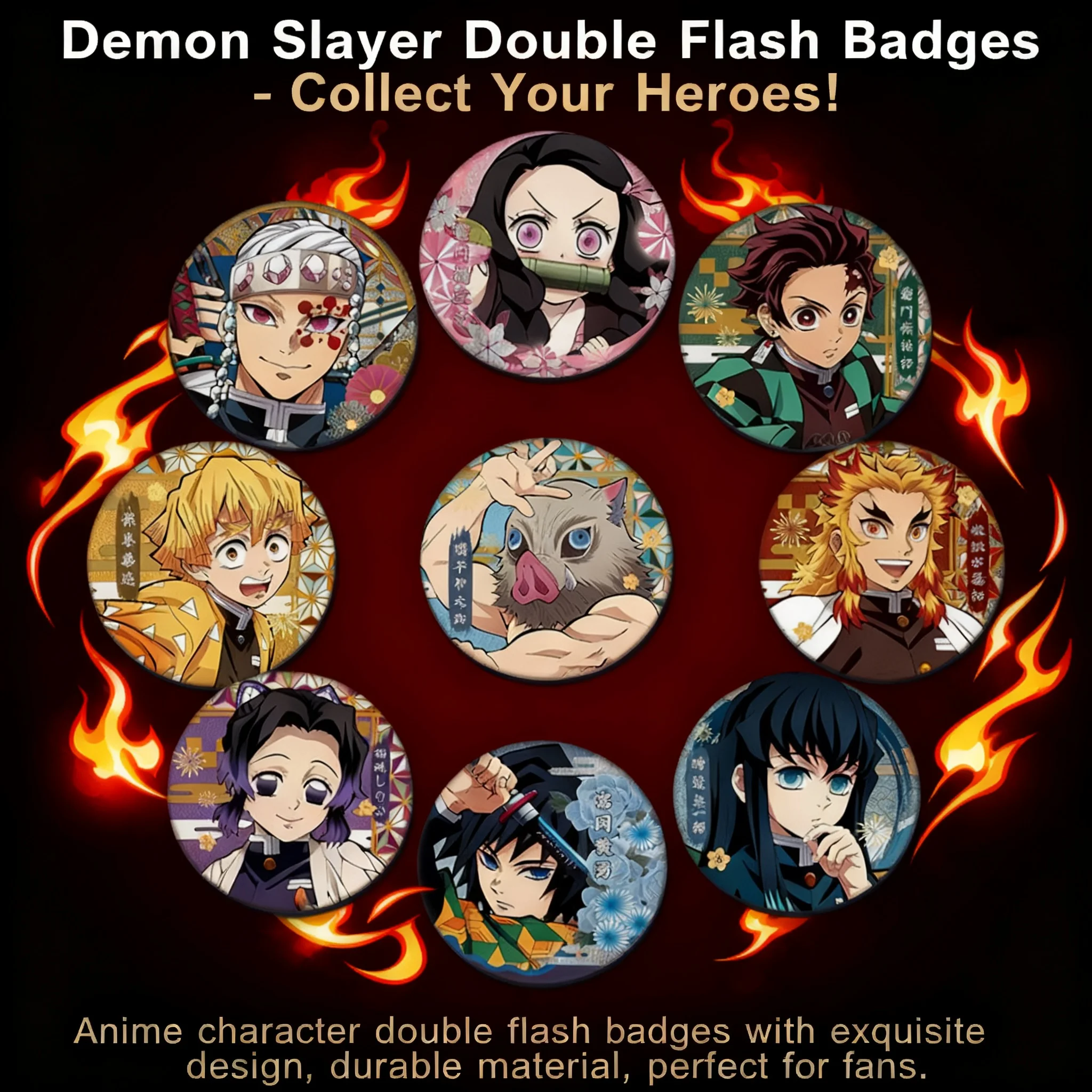 Demon Slayer Kimetsu No Yaiba Anime Acrylic Keychain Badge 75mm 58mm Double Sided Metal Pin Collectible Merchandise New Design
Demon Slayer Kimetsu No Yaiba Anime Acrylic Keychain Badge 75mm 58mm Double Sided Metal Pin Collectible Merchandise New Design
