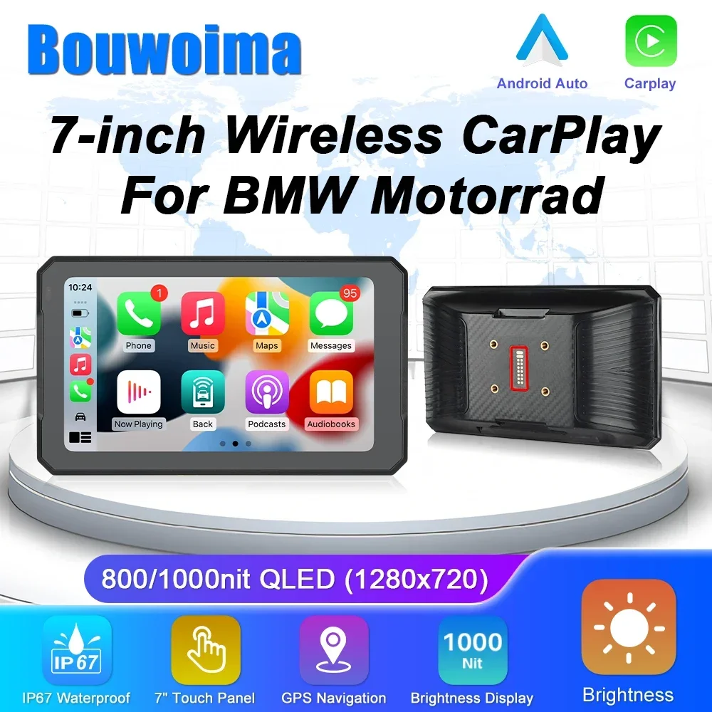 Motorcycle Navigator For BMW Portable Gps Navigation 7Inch Wireless CarPlay Android Auto With Bluetooth Ipx7 Waterproof HD IPS
Motorcycle Navigator For BMW Portable Gps Navigation 7Inch Wireless CarPlay Android Auto With Bluetooth Ipx7 Waterproof HD IPS
