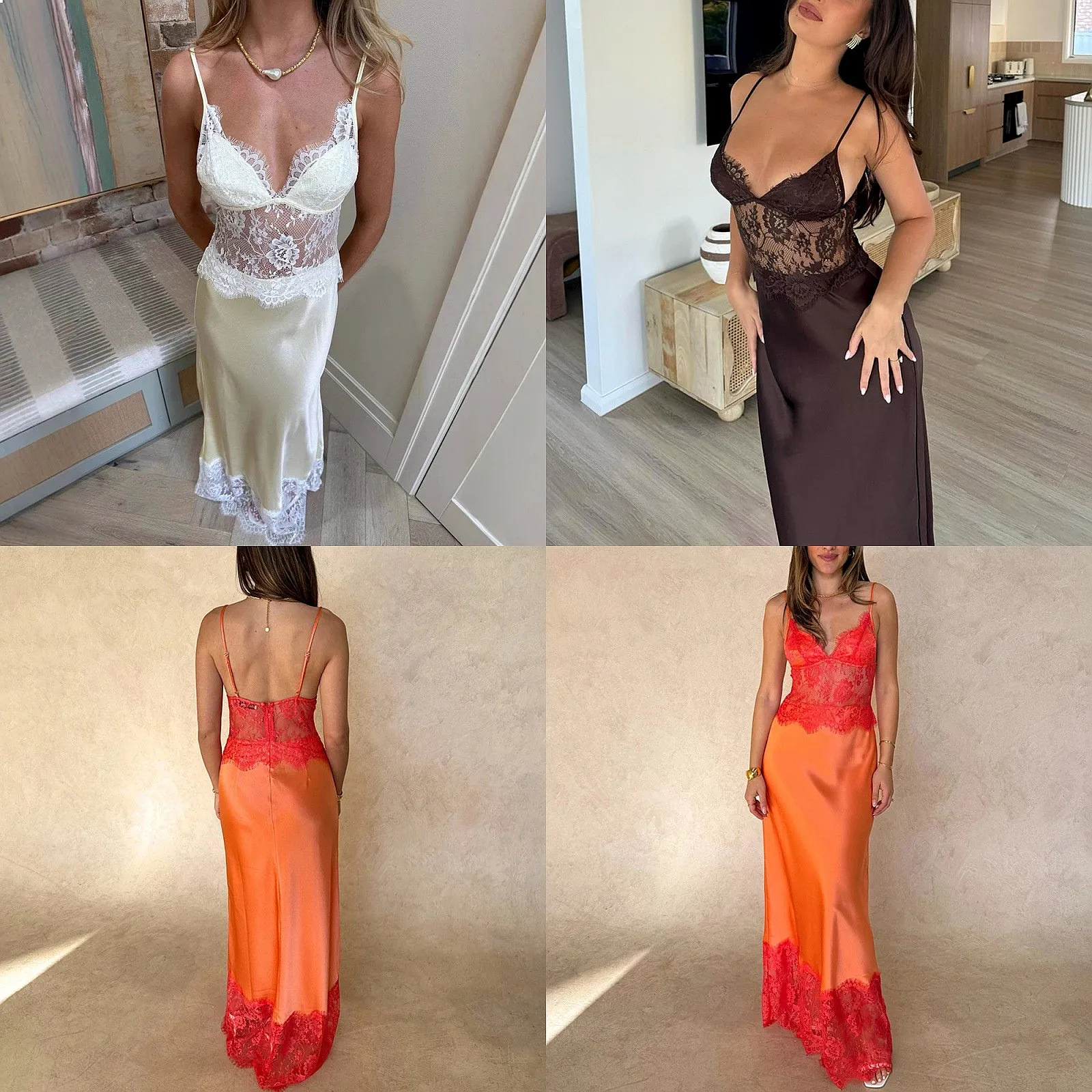 Elegant Deep V Neck Sleeveless Dress Sexy Lace Patchwork Backless Maxi Dress Spring Summer
Elegant Deep V Neck Sleeveless Dress Sexy Lace Patchwork Backless Maxi Dress Spring Summer