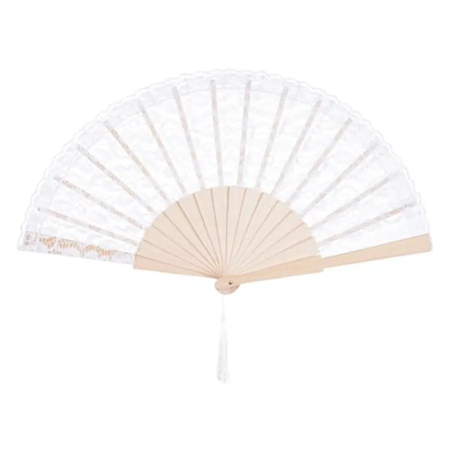 Jmkcoz Lace Handheld Chinese Folding Fan Embroidered Bridal Hand Fan Vintage Japanese Fans for 1920s Costume Wedding Decoration
Jmkcoz Lace Handheld Chinese Folding Fan Embroidered Bridal Hand Fan Vintage Japanese Fans for 1920s Costume Wedding Decoration