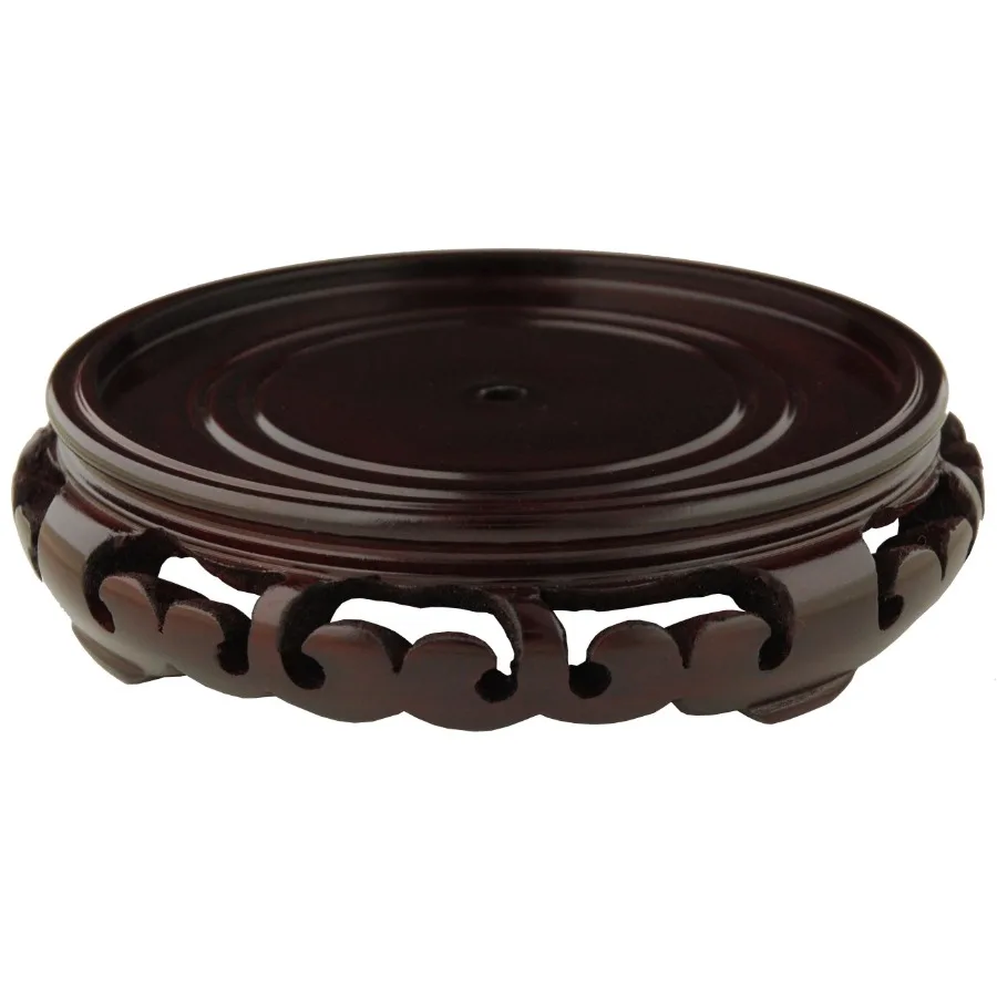 Hand Carved Round Rosewood Base Pedestal Display Stand - Size 9.5 in. Base Diameter
Hand Carved Round Rosewood Base Pedestal Display Stand - Size 9.5 in. Base Diameter