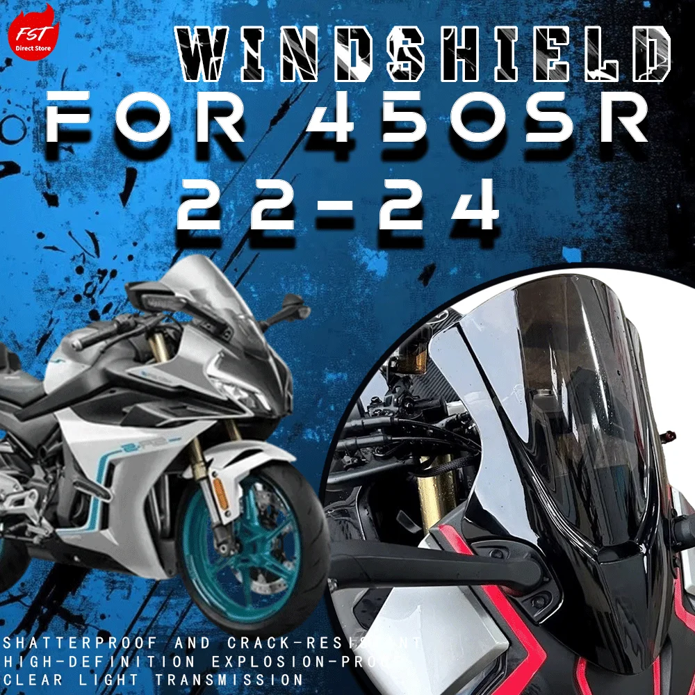 For 2022-2024 450SR Modification Parts: Racing Windshield, Heightened and Lengthened, Universal New Model for 450SRS Version
For 2022-2024 450SR Modification Parts: Racing Windshield, Heightened and Lengthened, Universal New Model for 450SRS Version