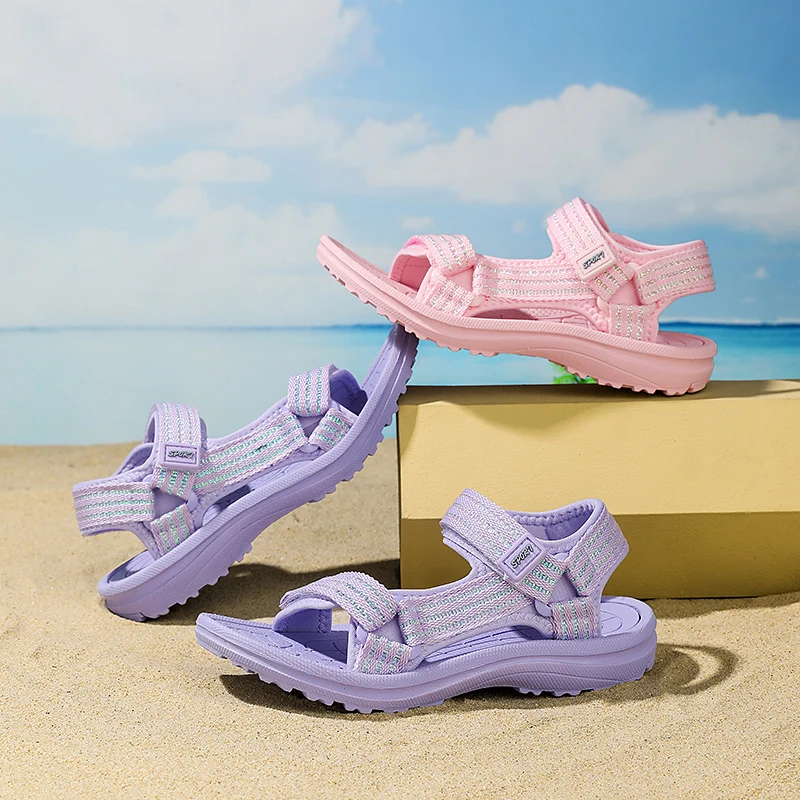 Summer Children Girls' Breathable Sport Sandals Non-Slip Soft Sole Outdoor Beach Shoes Kids Casual Waking Sandals Size 30-38
Summer Children Girls' Breathable Sport Sandals Non-Slip Soft Sole Outdoor Beach Shoes Kids Casual Waking Sandals Size 30-38