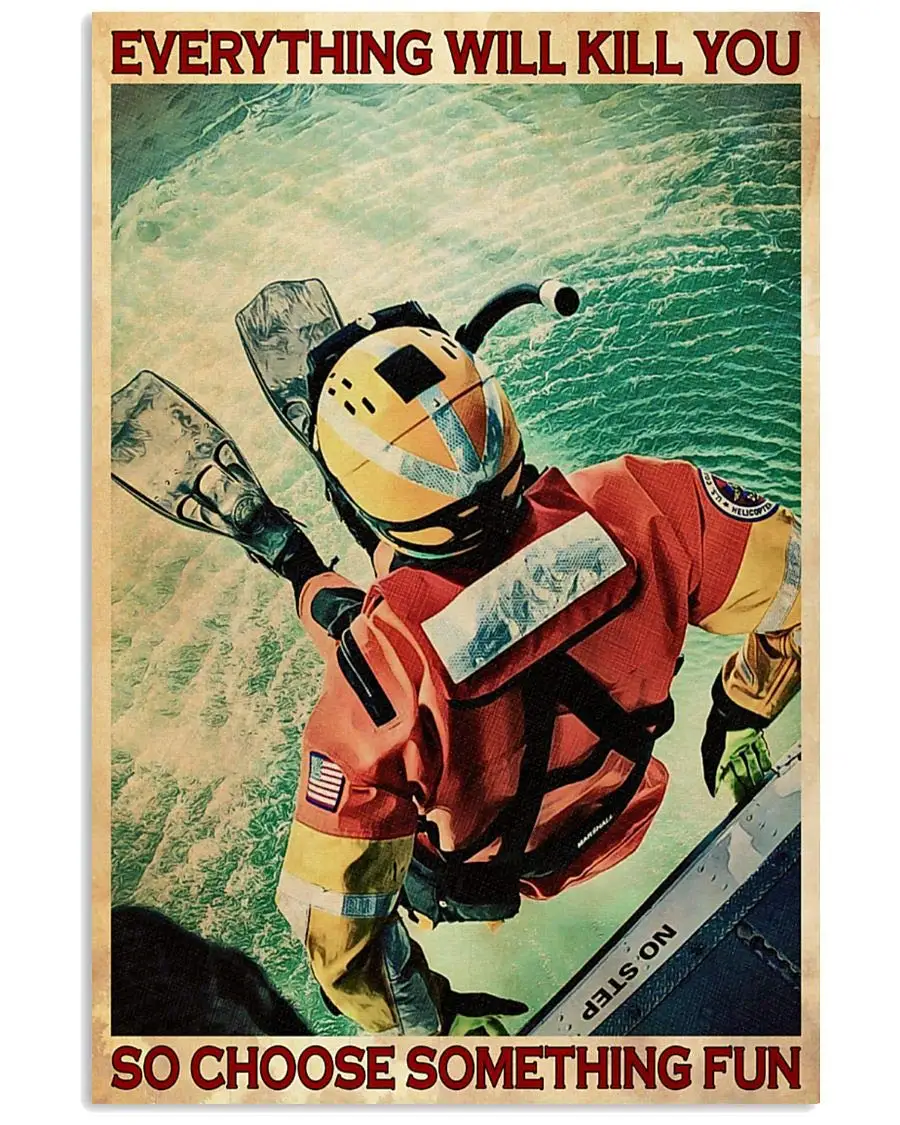 Постер береговой охраны, металлический жестяной знак, все может вас убить, поэтому Выберите что-то интересное в пабе, гараже, мужской пещере, клубе и 
Постер береговой охраны, металлический жестяной знак, все может вас убить, поэтому Выберите что-то интересное в пабе, гараже, мужской пещере, клубе и