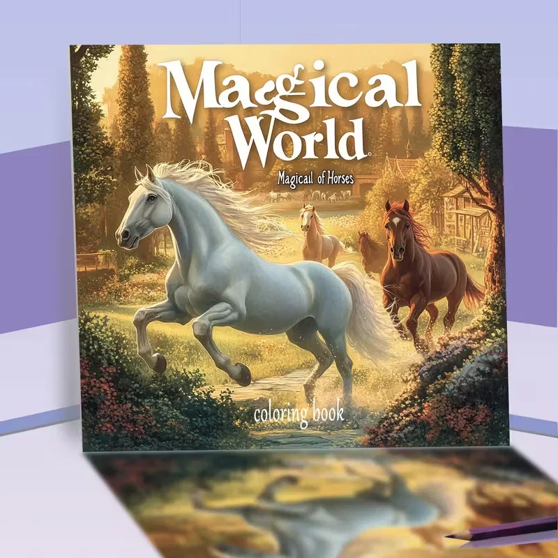 Magical World of Horses Coloring Book 24 Pages Enchanting Equine Art for Adults Stress Relief Relaxation Gift
Magical World of Horses Coloring Book 24 Pages Enchanting Equine Art for Adults Stress Relief Relaxation Gift