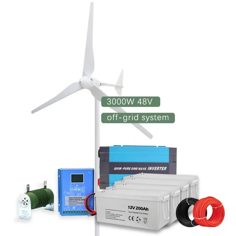 3kw 5kw 10kw Wind Turbine 12v 24v 48V Off on Grid Horizontal Axis Wind Turbine Energy System
3kw 5kw 10kw Wind Turbine 12v 24v 48V Off on Grid Horizontal Axis Wind Turbine Energy System