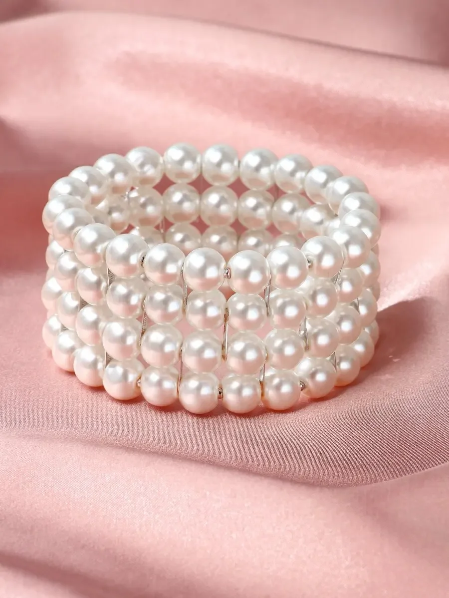 Multi-Layer Pearl Wrap Bracelet For Women Fashion Jewelry
Multi-Layer Pearl Wrap Bracelet For Women Fashion Jewelry