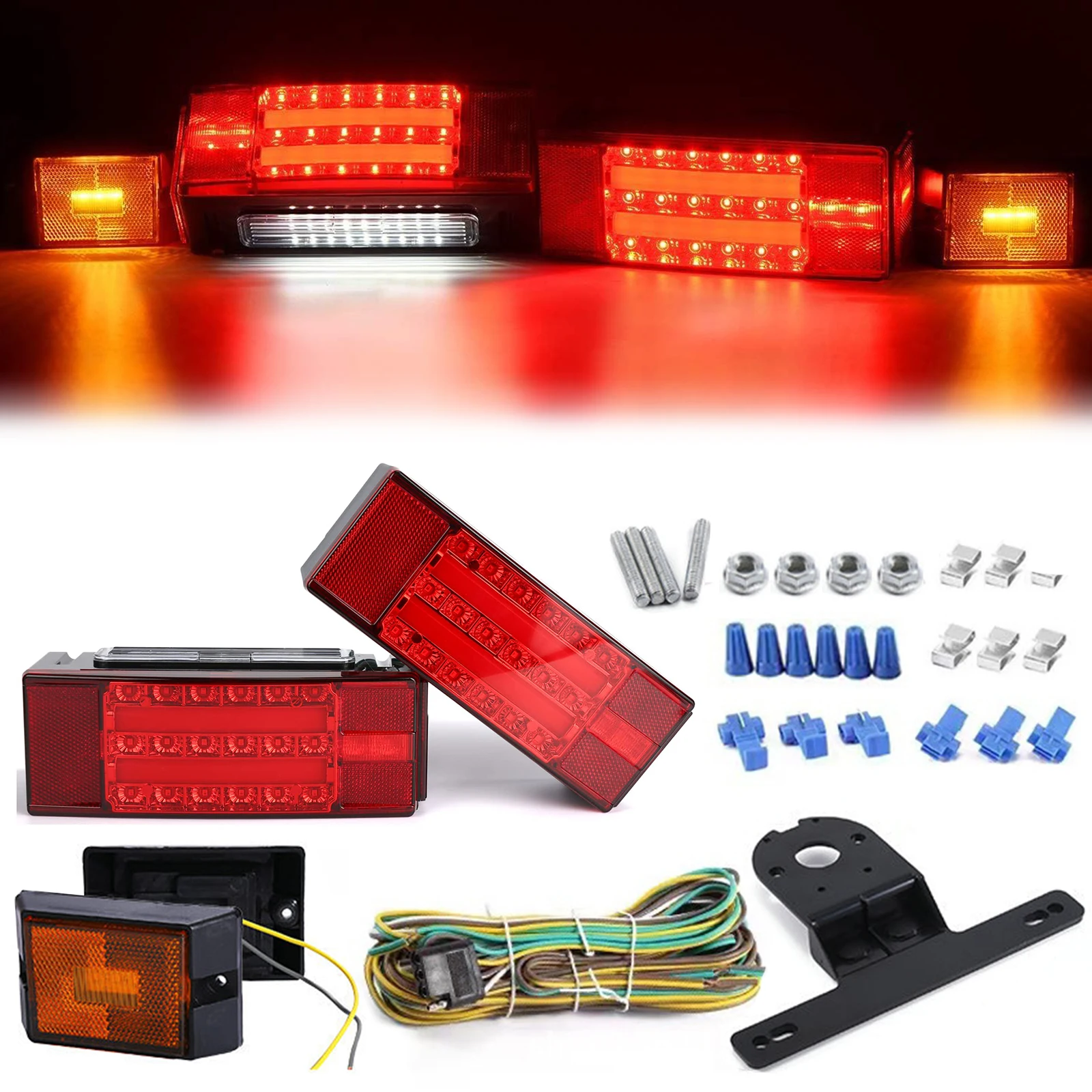 80" 12V Rear Led Submersible Trailer Tail Light Kit Boat Marker Truck Camper L/R
80" 12V Rear Led Submersible Trailer Tail Light Kit Boat Marker Truck Camper L/R