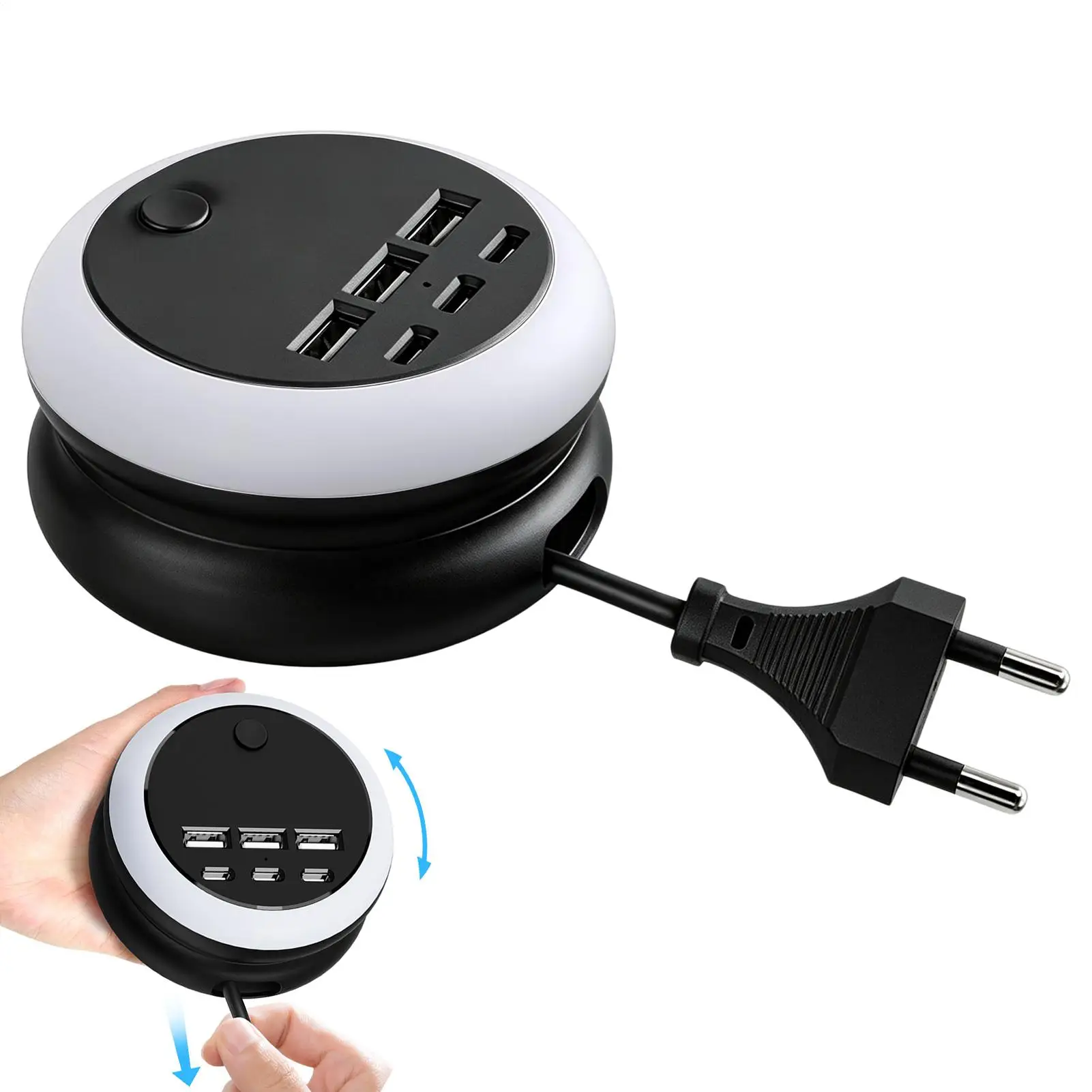 Retractable USB Charging Station Retractable Adjustable Portable Device With Light USB Charger Block Multiple Ports For House
Retractable USB Charging Station Retractable Adjustable Portable Device With Light USB Charger Block Multiple Ports For House
