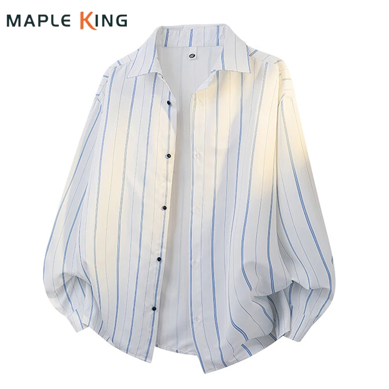 Korean Style Oversized Shirt Men Striped Camisas Streetwear 2025 Long Sleeve Blusas Estampadas Teenager Loose Hip Hop Streetwear
Korean Style Oversized Shirt Men Striped Camisas Streetwear 2025 Long Sleeve Blusas Estampadas Teenager Loose Hip Hop Streetwear