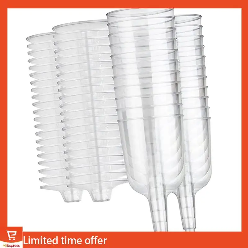 Fresh Clear Plastic Wine Glass Recyclable - Shatterproof Wine Goblet - Disposable & Reusable Cups For Champagne, Dessert 60Pcs
Fresh Clear Plastic Wine Glass Recyclable - Shatterproof Wine Goblet - Disposable & Reusable Cups For Champagne, Dessert 60Pcs