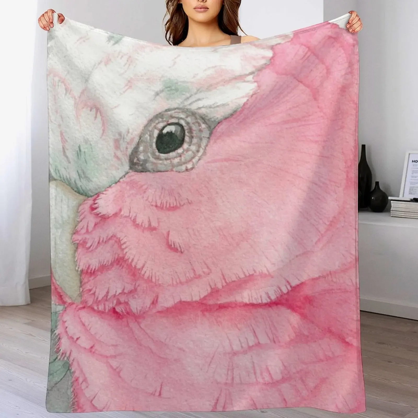 Watercolor Galah pink cockatoo watercolor portrait Throw Blanket Picnic Thermals For Travel for winter Retros Blankets
Watercolor Galah pink cockatoo watercolor portrait Throw Blanket Picnic Thermals For Travel for winter Retros Blankets