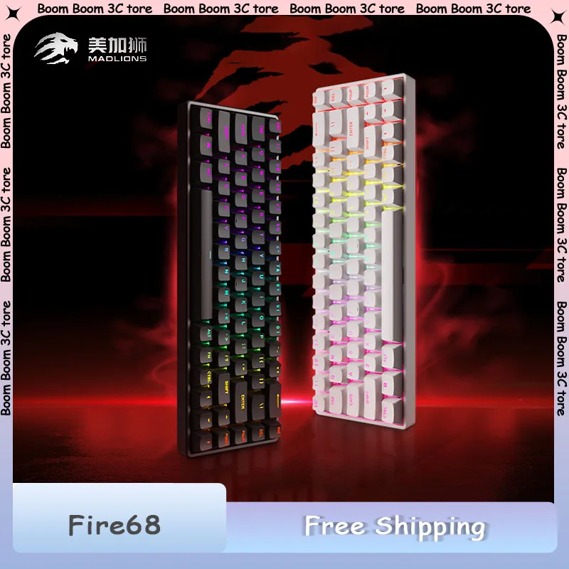 MADLIONS Fire68 Ultra Magnetic Switch Mechanical Keyboard Wired Rapid Trigger RT Hot Swap 8KHz Gaming Keyboard
MADLIONS Fire68 Ultra Magnetic Switch Mechanical Keyboard Wired Rapid Trigger RT Hot Swap 8KHz Gaming Keyboard