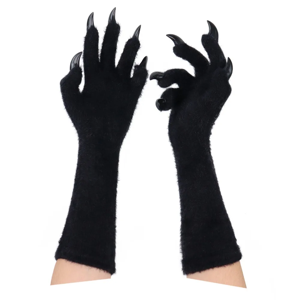 Full Finger Full Finger Paws Gloves Plush Realistic Halloween Plush Long Gloves Animal Paw Furry Long Nails Cosplay Gloves
Full Finger Full Finger Paws Gloves Plush Realistic Halloween Plush Long Gloves Animal Paw Furry Long Nails Cosplay Gloves