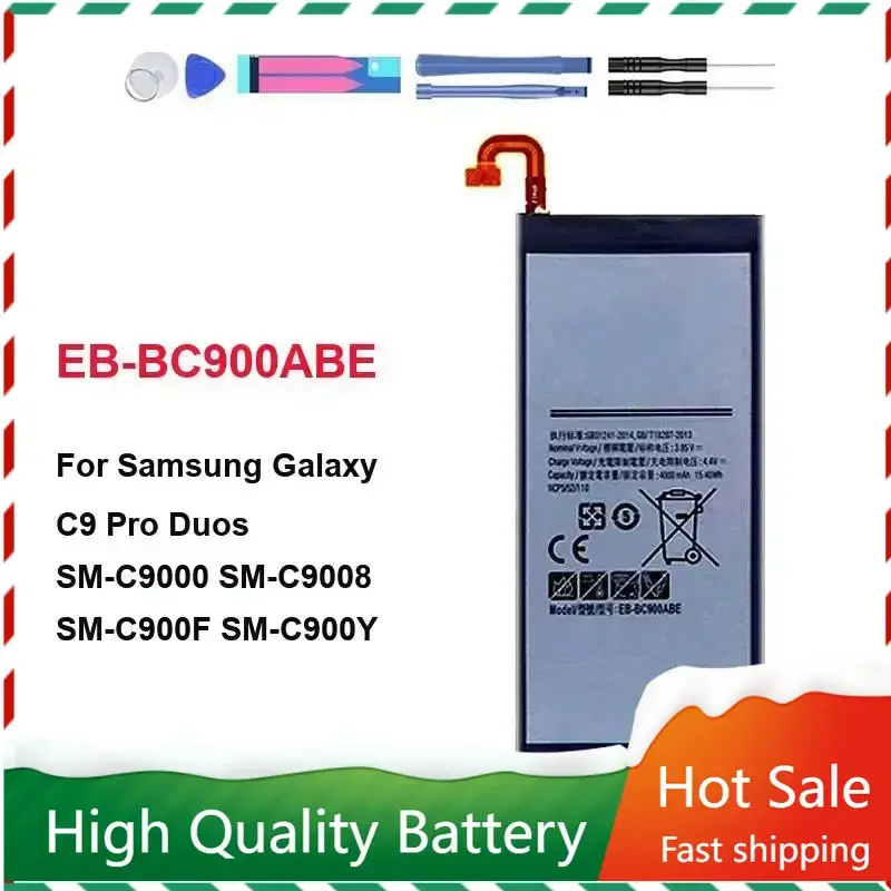 Сменный аккумулятор емкостью 4000 мАч EB-BC900ABE для Samsung Galaxy C9 Pro Duos SM-C9000 SM-C9008 SM-C900F SM-C900Y
Сменный аккумулятор емкостью 4000 мАч EB-BC900ABE для Samsung Galaxy C9 Pro Duos SM-C9000 SM-C9008 SM-C900F SM-C900Y