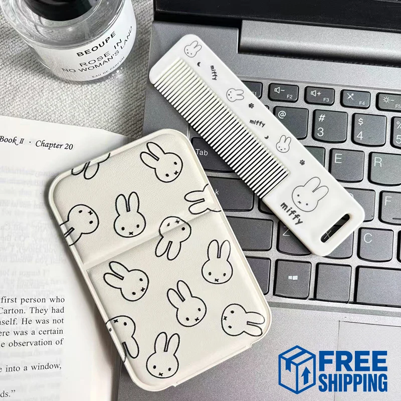 Cute Miffy Rabbit Foldable Mirror and Comb Set Portable Travel Makeup Mirror Hair Comb Kit Hair Care Tool for Students Dorm Gift
Cute Miffy Rabbit Foldable Mirror and Comb Set Portable Travel Makeup Mirror Hair Comb Kit Hair Care Tool for Students Dorm Gift