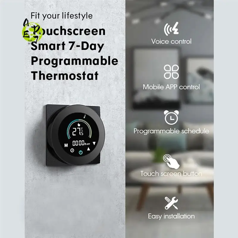 AED7-Tuya Smart Life Wifi Thermostat Controller Switch 110V, 220V, Support For Alexa, Google Home
AED7-Tuya Smart Life Wifi Thermostat Controller Switch 110V, 220V, Support For Alexa, Google Home