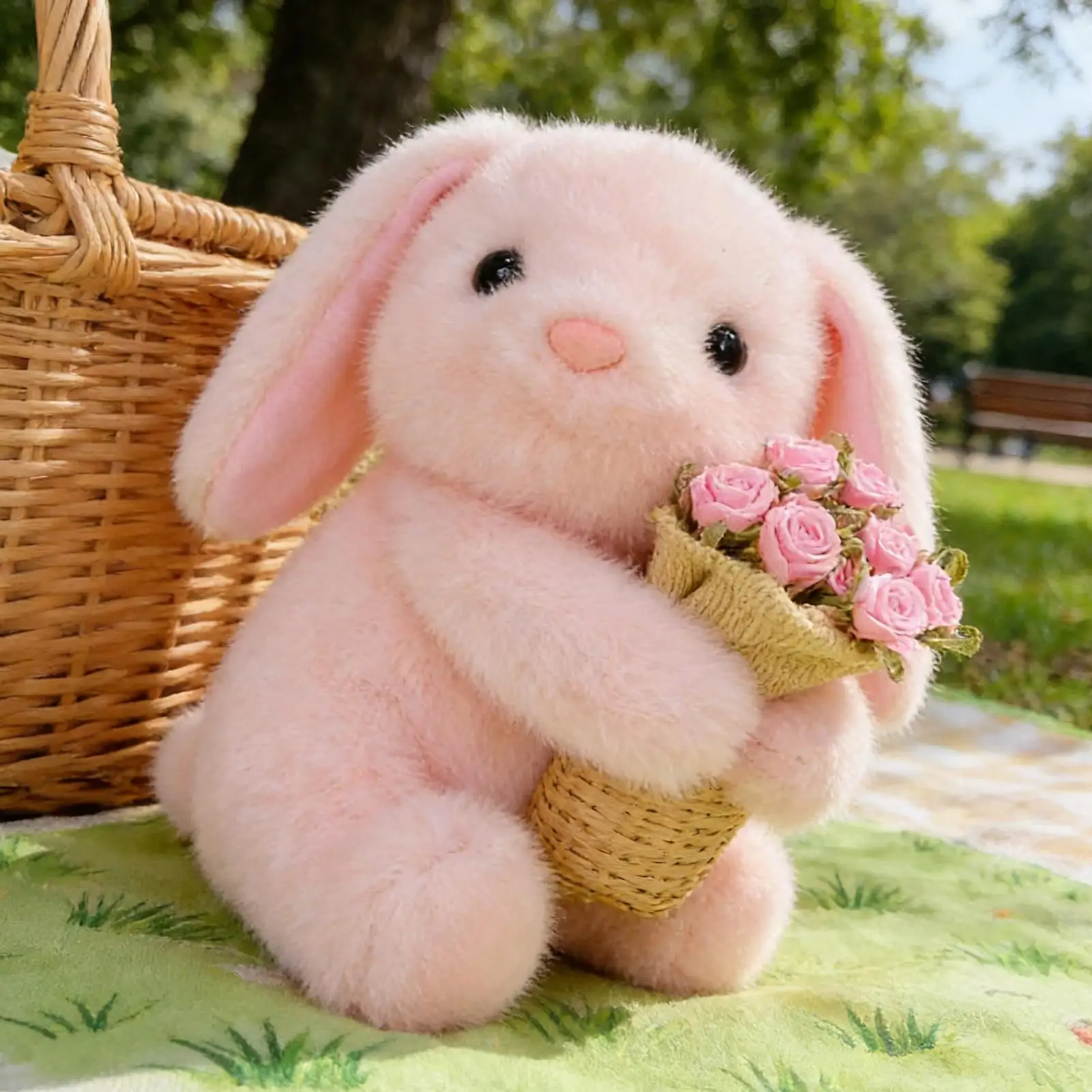 Плюшевая игрушка-кролик ко Дню святого Валентина, успокаивающая кукла-кролик для сна, букет роз, мягкая игрушка-кролик, мягкая подушка для дивана, подарок на День святого Валентина
Плюшевая игрушка-кролик ко Дню святого Валентина, успокаивающая кукла-кролик для сна, букет роз, мягкая игрушка-кролик, мягкая подушка для дивана, подарок на День святого Валентина