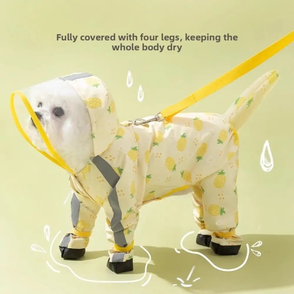 Waterproof Dog Hooded Raincoat Windproof Reflective Four Leg Raincoat Adjustable Removable Tail Cover Small Dog Clothes Cats
Waterproof Dog Hooded Raincoat Windproof Reflective Four Leg Raincoat Adjustable Removable Tail Cover Small Dog Clothes Cats