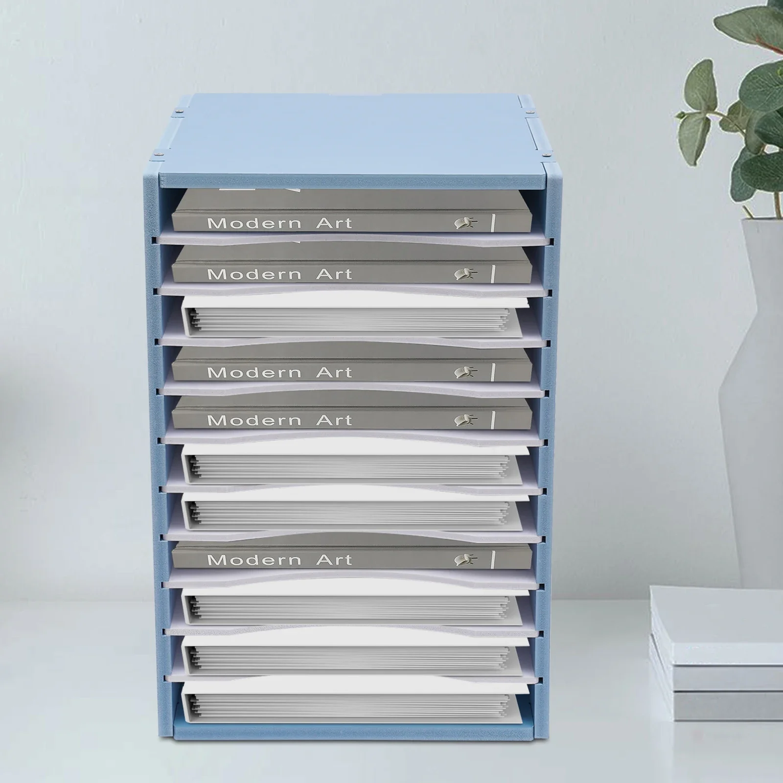 Vertical Literature Organizer, 11 Compartments, Office and Classroom Mailbox with Adjustable Shelves, Wood Paper and Mail Sorter
Vertical Literature Organizer, 11 Compartments, Office and Classroom Mailbox with Adjustable Shelves, Wood Paper and Mail Sorter