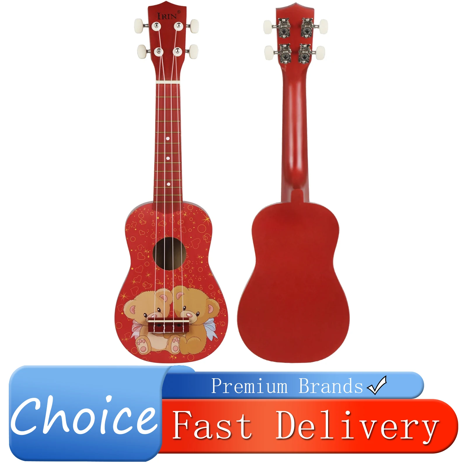IRIN 21 Inch Ukulele 4 Strings Guitar Red Bear Hawaiian Mini Guitarra Basswood Ukulele Stringed Musical Instrument Beginner Gift
IRIN 21 Inch Ukulele 4 Strings Guitar Red Bear Hawaiian Mini Guitarra Basswood Ukulele Stringed Musical Instrument Beginner Gift