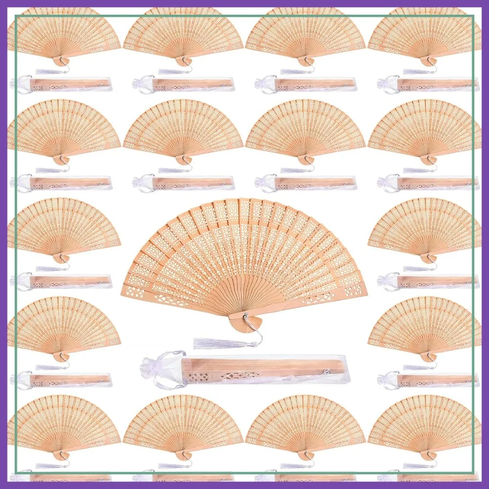 60Pcs Wooden Hand Fans Folding Wedding Fans with White Tassel and Gift Bag for Wedding Bridal Shower Birthday Party Favors Home Decor
60Pcs Wooden Hand Fans Folding Wedding Fans with White Tassel and Gift Bag for Wedding Bridal Shower Birthday Party Favors Home Decor