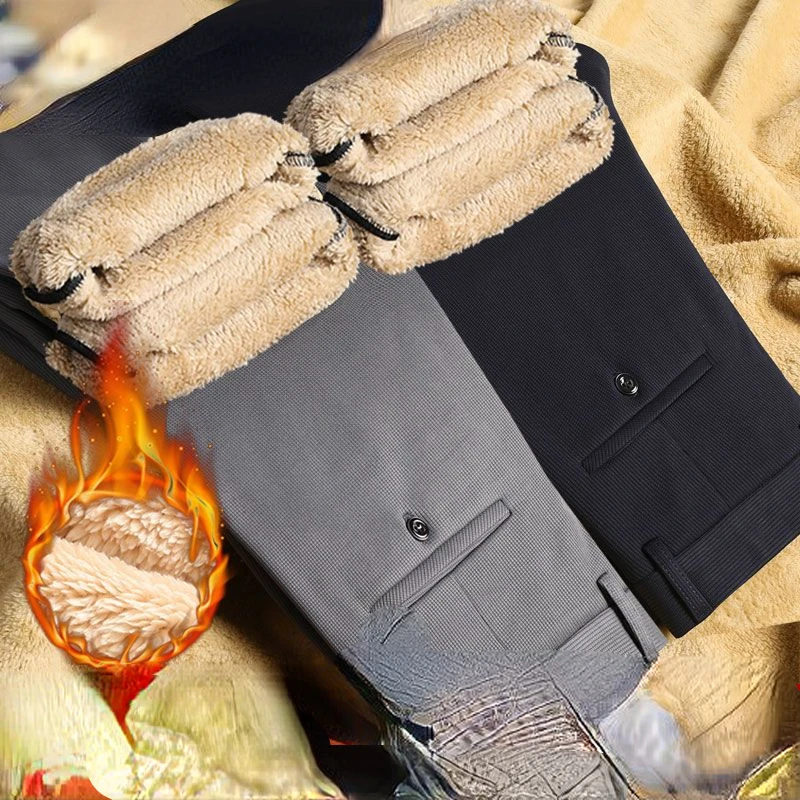 2023 Winter Autumn New Men's Warm Casual Pants Fashion Brushed Fabric Thick Fleece Brand Slim Office Pants Male Trousers Q73
2023 Winter Autumn New Men's Warm Casual Pants Fashion Brushed Fabric Thick Fleece Brand Slim Office Pants Male Trousers Q73